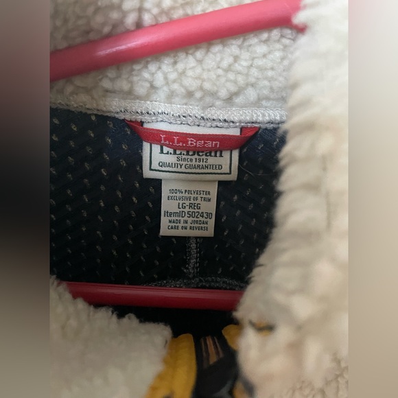 NWOT LL bean mountain pile fleece vest sz L - Picture 3 of 3